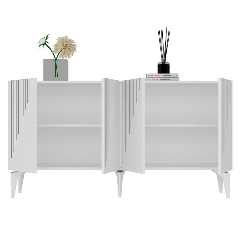 Olivia 79cm Console Table, White