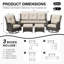 Ensemble de conversation pour 5 personnes avec coussins-1190338208