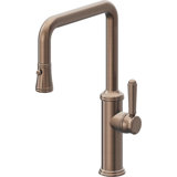 Davoli Kitchen Pull-Down Faucet with Button Sprayer - Quad Spout