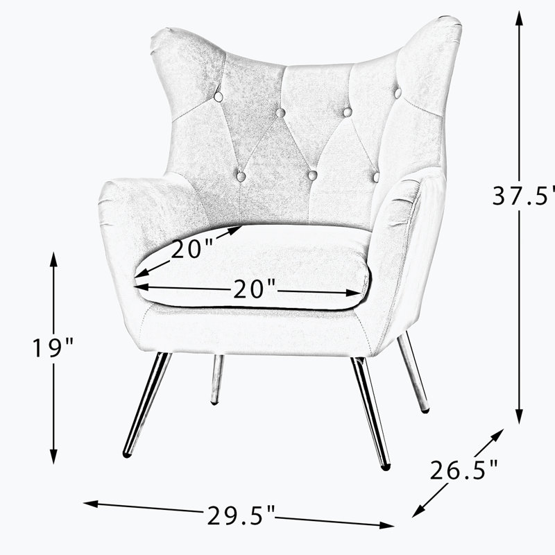 Chaise de bureau en velours, Sauge
