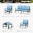 Tapasi 9 - Person Patio Conversation Set with Rocking Lounge Chairs & Optional Firepit Table-101551523-130023710