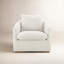 Fauteuil demi-tonneau rembourré et pivotant-110417961