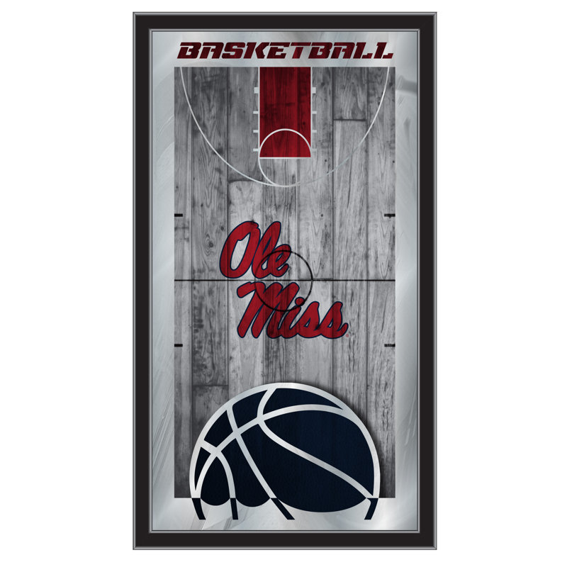 « basket mirror », impression encadrée NCAA, Ole' Miss