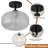 Hammer Patterned Spherical Ceiling Light Fixture