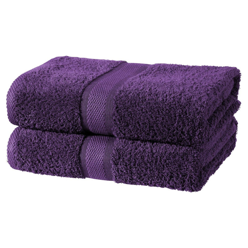 Wingler Bath Sheet, Aubergine