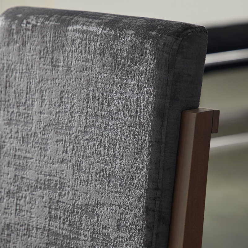 Chaise d’appoint en velours anamol, Noir
