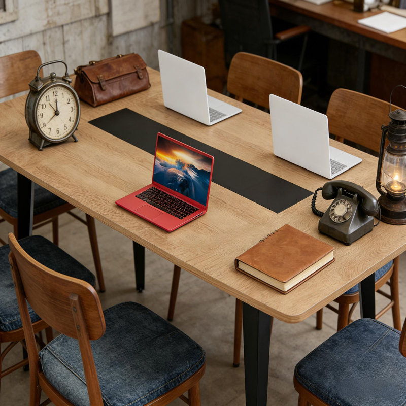 Table de bureau en forme de bateau, table de réunion, table de conférence au design contemporain