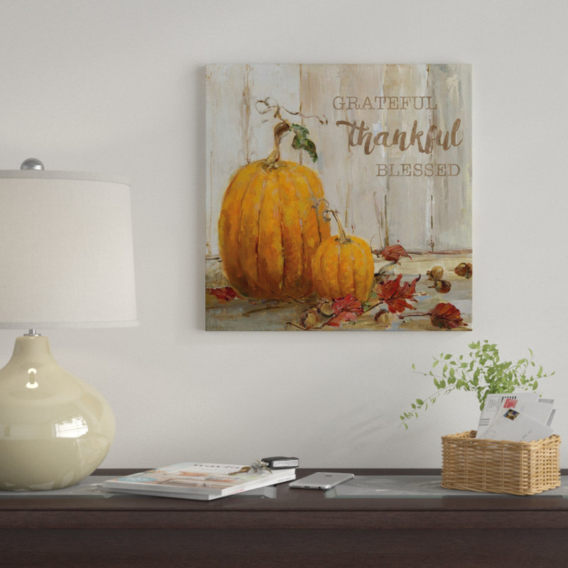 «Pumpkin Patch I», impression sur toile, H 18 po x l 18 po x P 1,5 po, Pas de tapis, Toile tendue