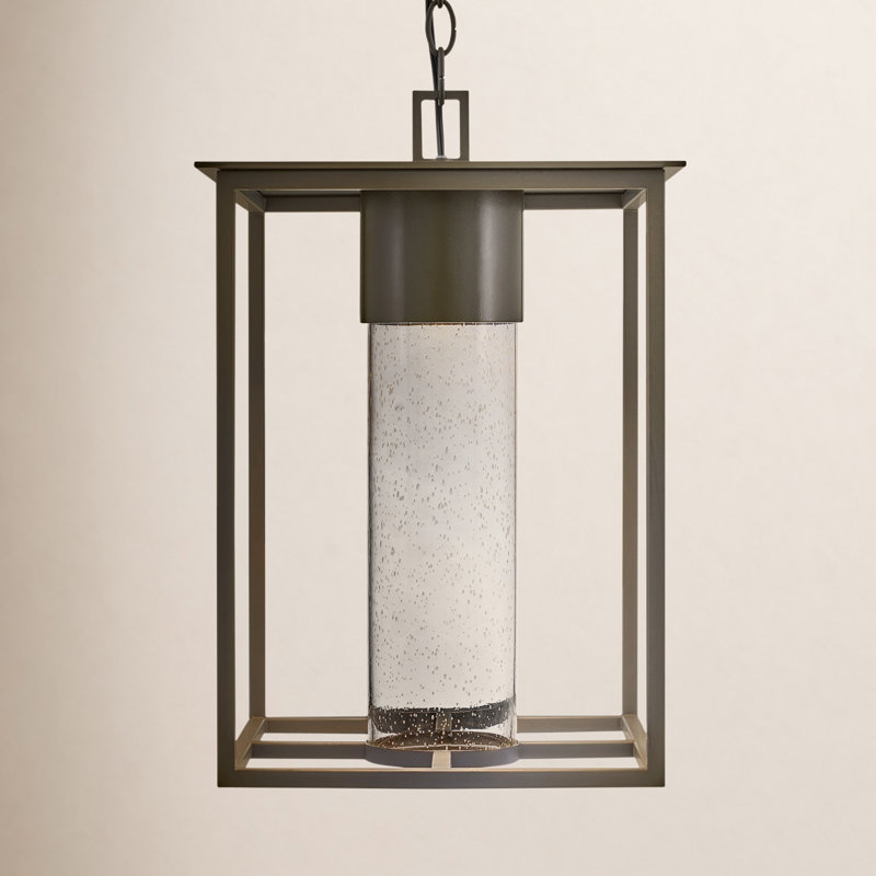 Marilee 1 -Bulb 17.75" H Outdoor Hanging Lantern, Oil Rubbed Bronze