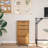 Jennasis vidaXL MOSS 4-Drawer Chest with Wheels, Solid Pinewood, 13.4"x15.4"x25.8"-1985047493