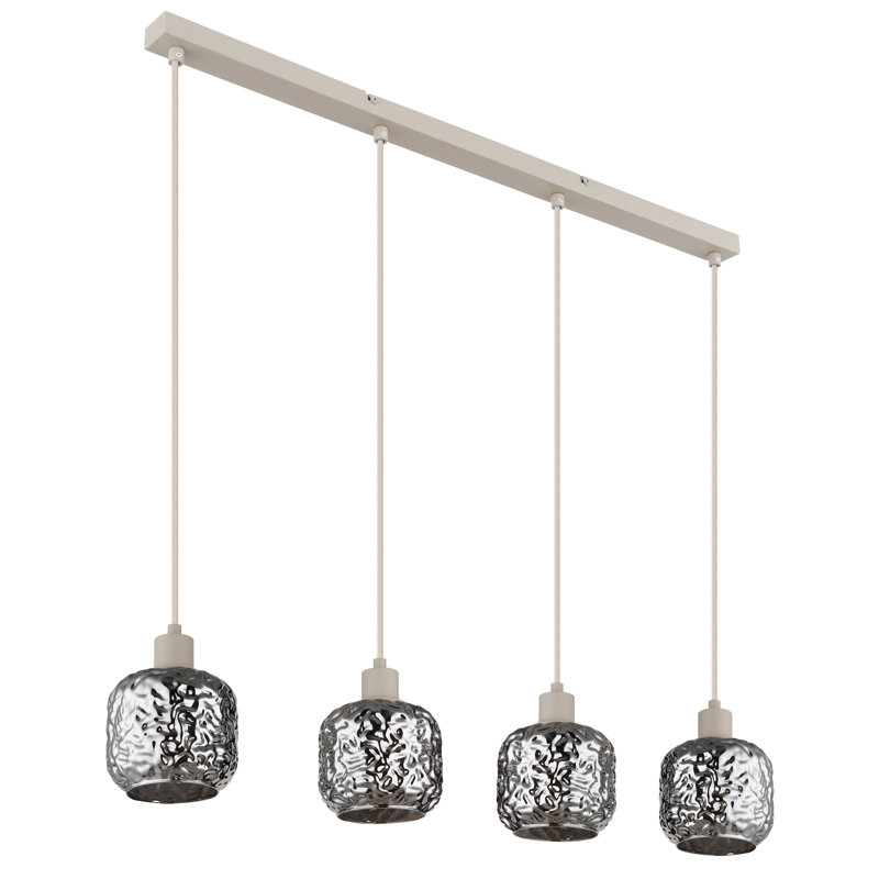Sumako 4 - Light Bronze Geometric Pendant