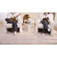 Chaise d'appoint rembourrée avec coussin amovible et accoudoirs amovibles-829431472