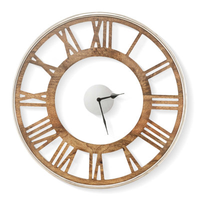 Horloge murale silencieuse 17 pouces 17 Stories