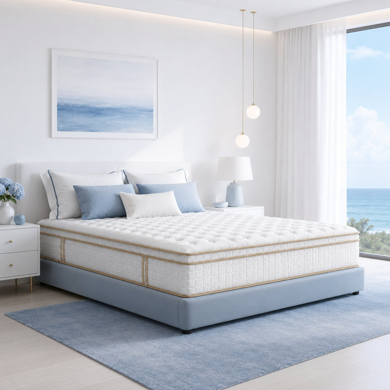 Matelas hybride à ressorts ensachés de 12 po avec mousse certifiée CertiPUR-US