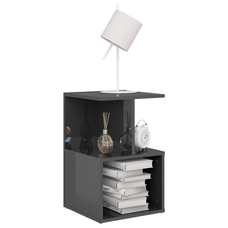 Donahue Bedside Cabinet Engineered Wood, Grey sonoma, 1