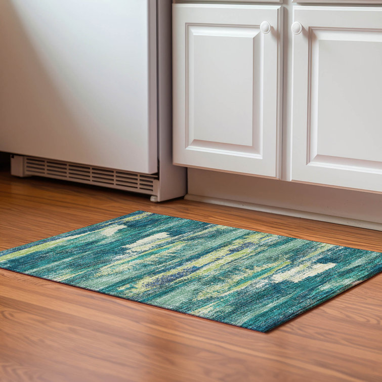 Premium Machine Washable Prisco Emerald Rug