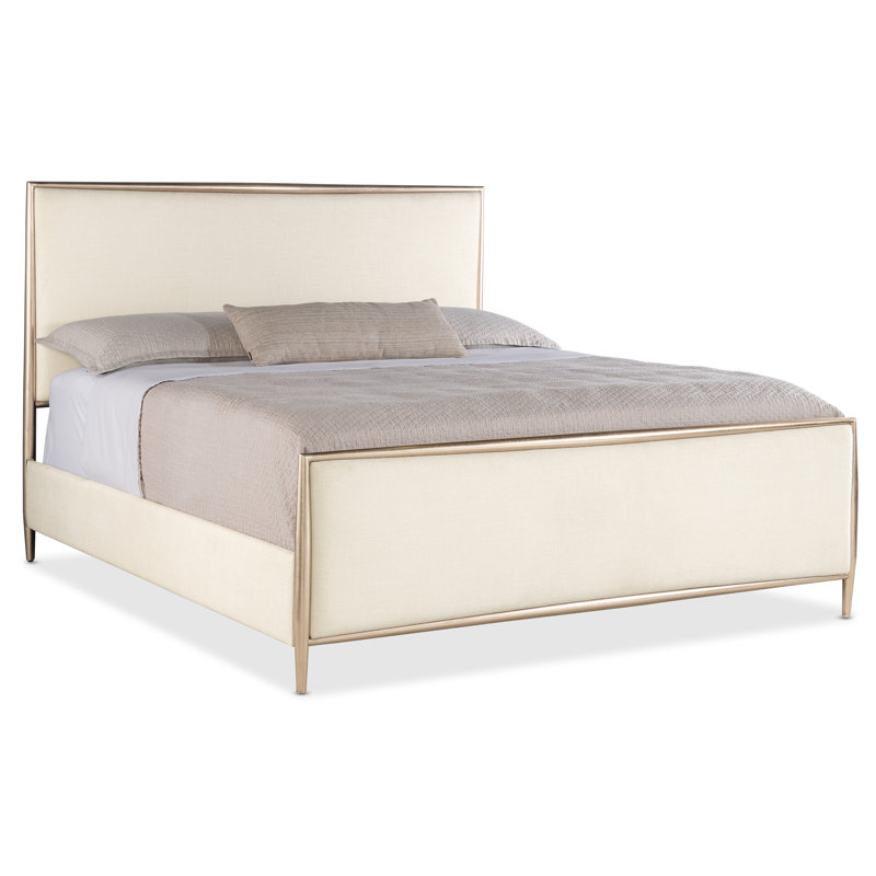 Westwood Queen Upholstered Metal Bed, Queen