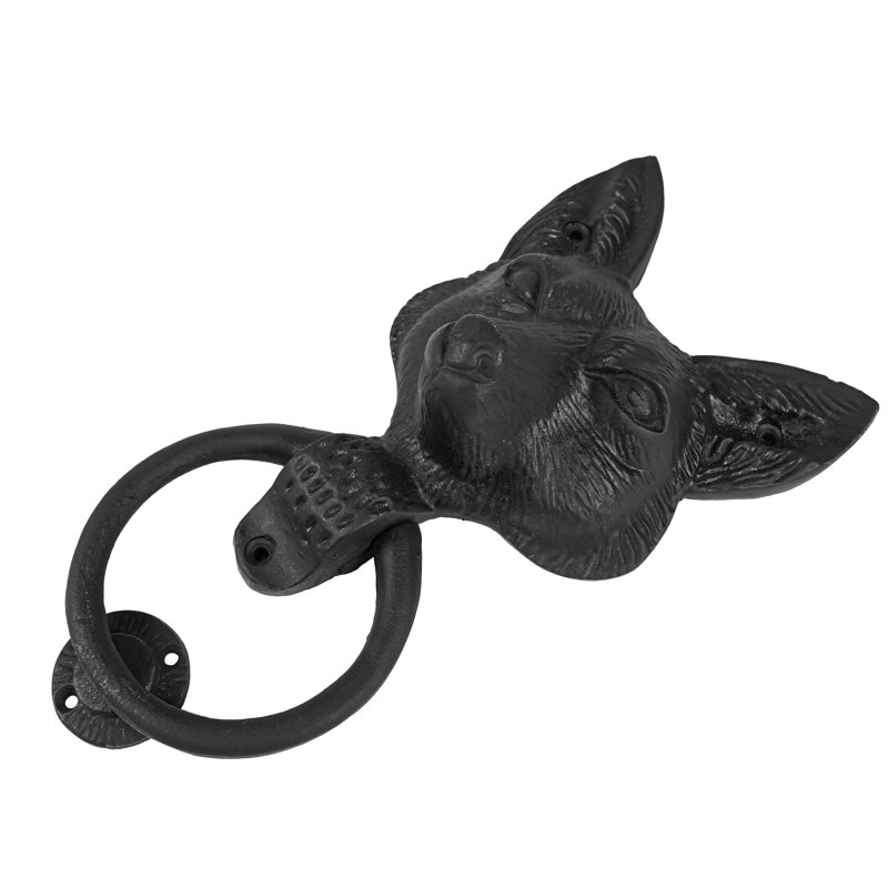 Heurtoir de porte écureuil victorien en fonte Sakega