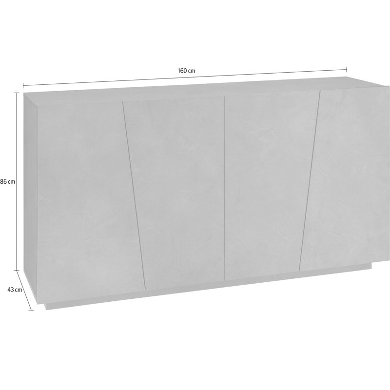 Taki 160cm Sideboard, White