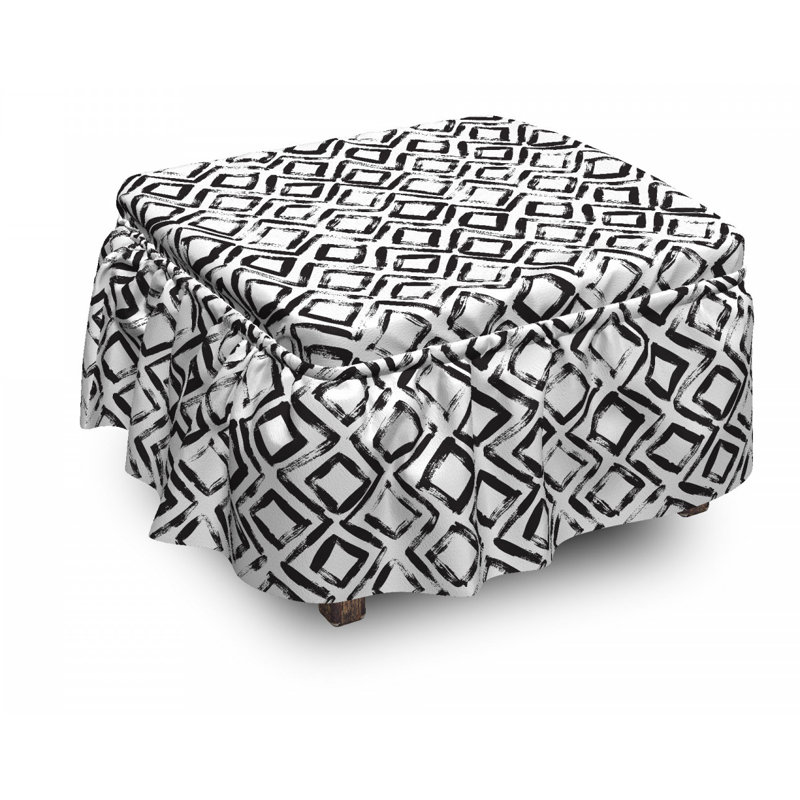 Box Cushion Ottoman Slipcover
