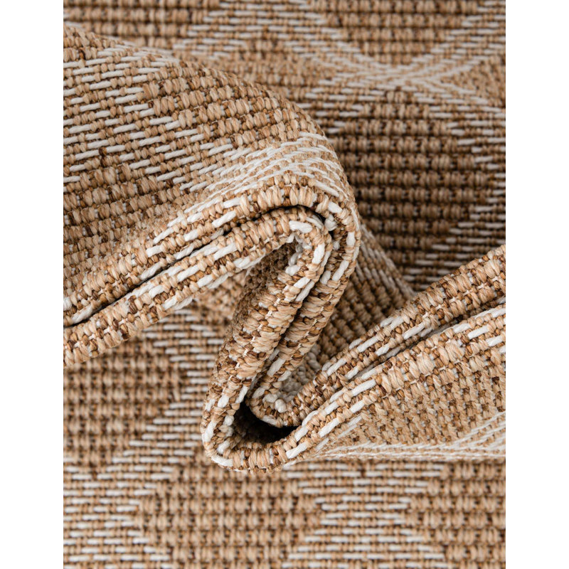 Indoor/Outdoor Trellis Area Rug, Runner 2'7" x 12'
