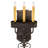 Rustic Lodge Iron Candle Wall Light