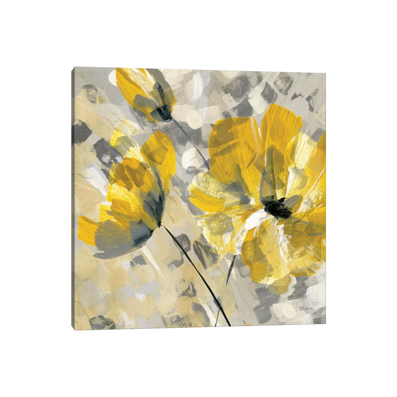 Buttercup II by Katrina Craven - Painting on Canvas, 66.04 cm H x 66.04 cm W x 1.91 cm D, Wrapped Canvas