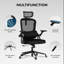 Fauteuil de bureau ergonomique avec support lombaire et accoudoirs relevables Omir