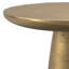 Table de bout contemporaine en aluminium coulé avec plateau rond l 18 po Dominique