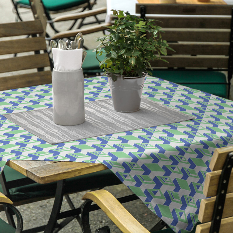 Nappe de gratte-ciels classiques, Vert/bleu