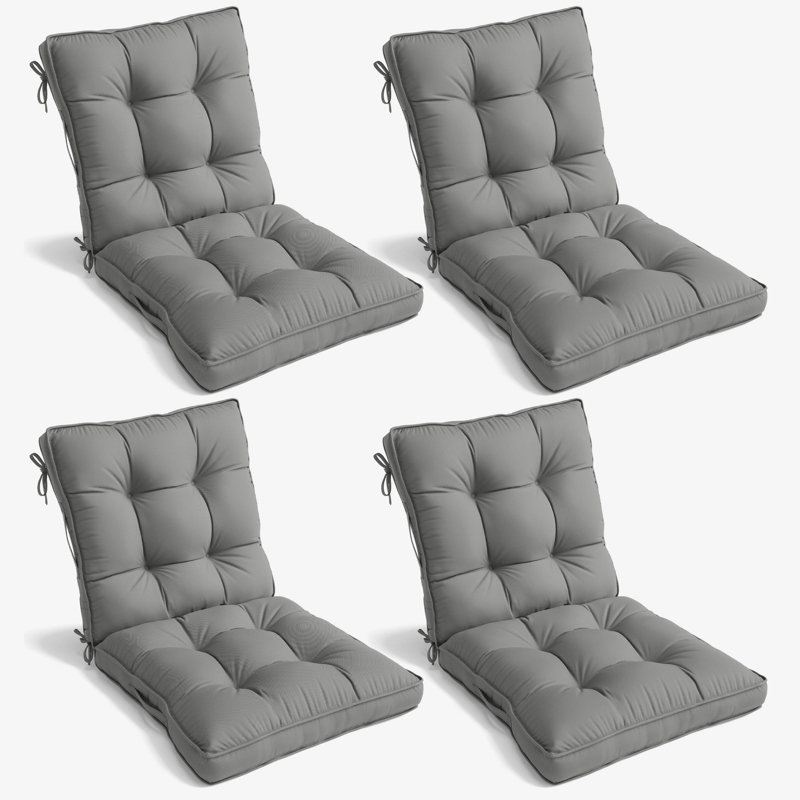 Outdoor/Indoor Seat / Back Cushion, Light Gray, 20" W x 39" D