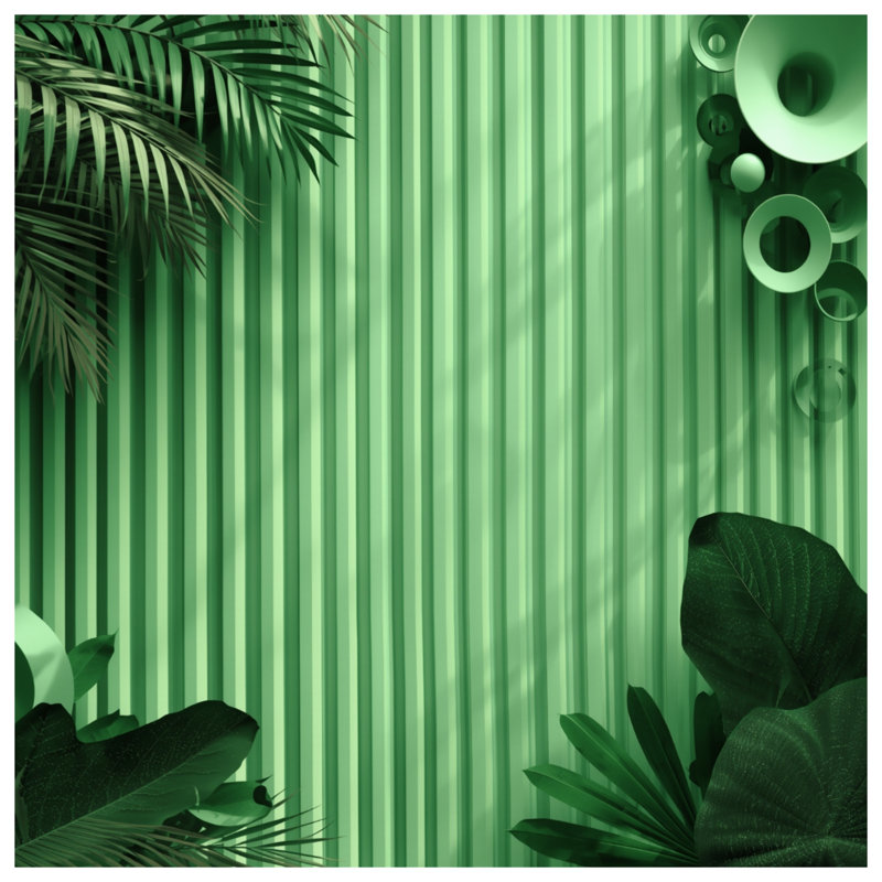 Green Vertical Stripes Blankets, 50in W x 60in H