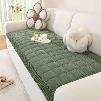 Couch Cover For Dogs Washable, Pet Couch Covers For Sofa, Soft Fuzzy Sectional Sofa Cover L Shape, Thick Couch Protector Pet Friendly, Paw Cart Dog Mat For Couches And Sofas