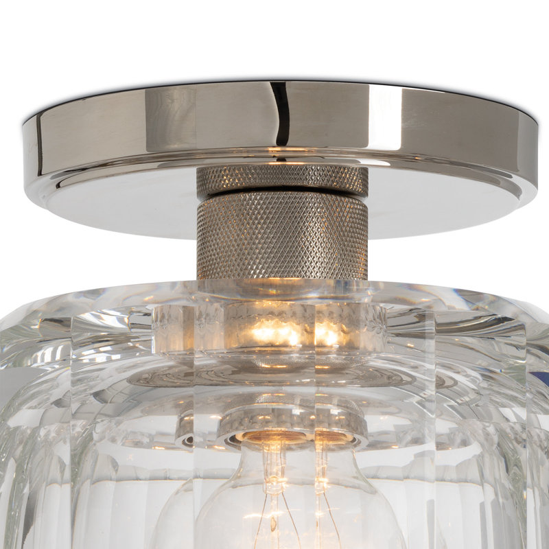 Bijoux Crystal Flush Mount (Natural Brass), Nickel