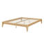 Base de lit plateforme en bois avec support en lattes de bois-935892231