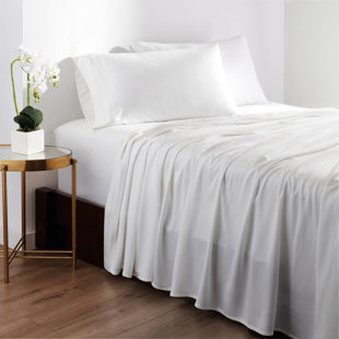 Peacock Alley Emily Sheet Set in White | King | 100% Egyptian Cotton