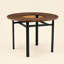 Table de salle à manger ronde moderne en verre trempé blanc de 42 pouces-946887749