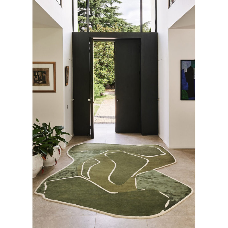 Muse Handmade Wool Abstract Area Rug