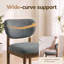 Chaise d'appoint rembourrée en bois massif-128932293