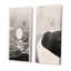 Monochromes japonais rétro, paysage I - ensemble de 2 peintures-607307525-607307527