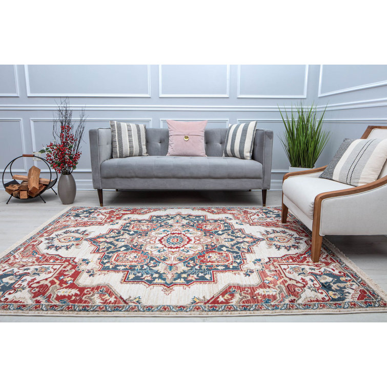 Amari Vintage Mandarin Orange Area Rug