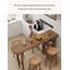 Bureau moderne en pin minimaliste avec espace de rangement pour bar-126665121