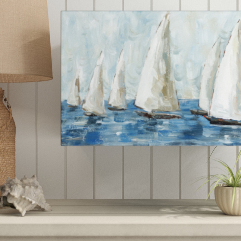 «Coastal Saililier Race», reproduction, 20 po x 30 p, Toile tendue