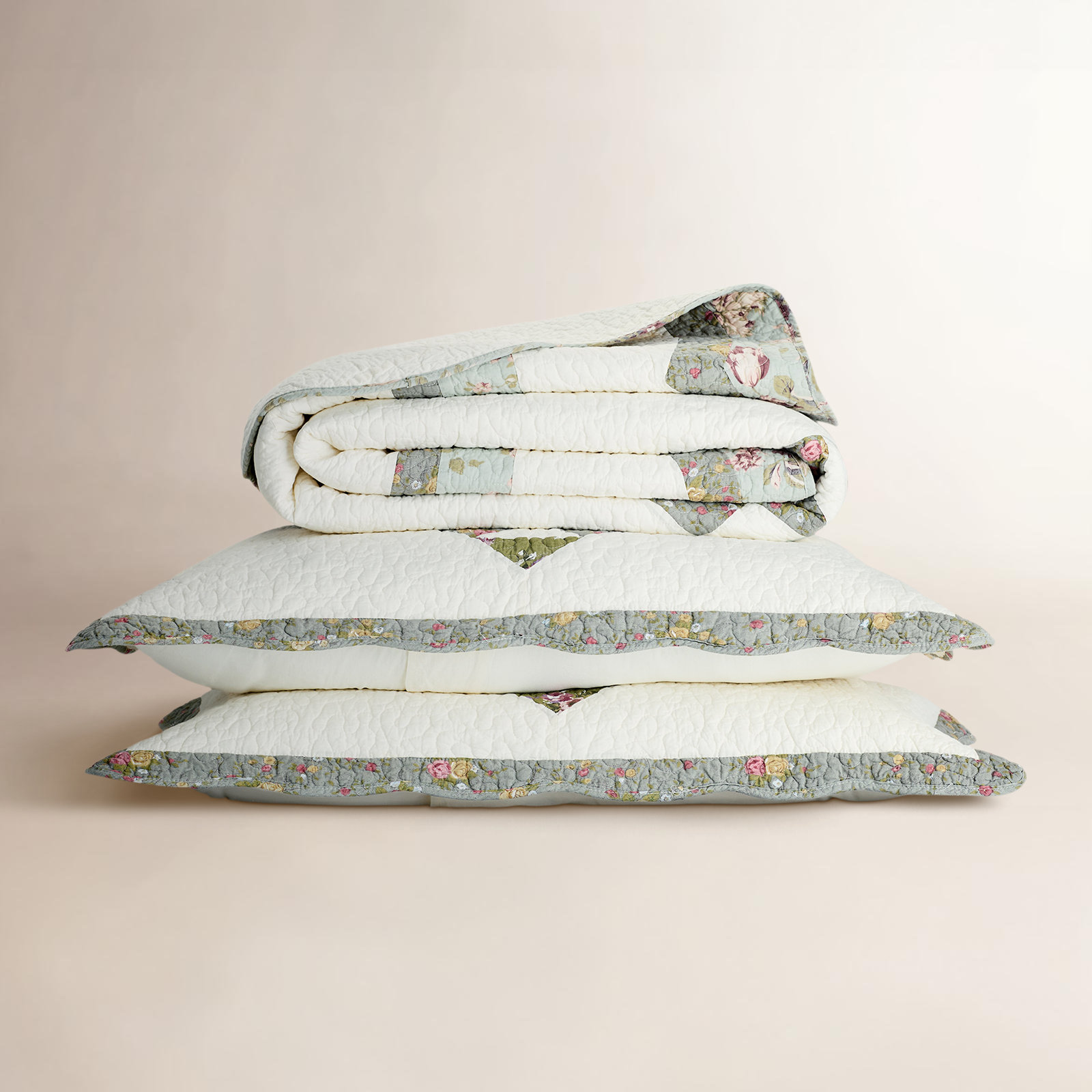 Berna Cotton Quilt Set, Queen