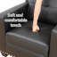 Fauteuil transitionnel rembourré 34,5 po avec garniture cloutée et coussins moelleux