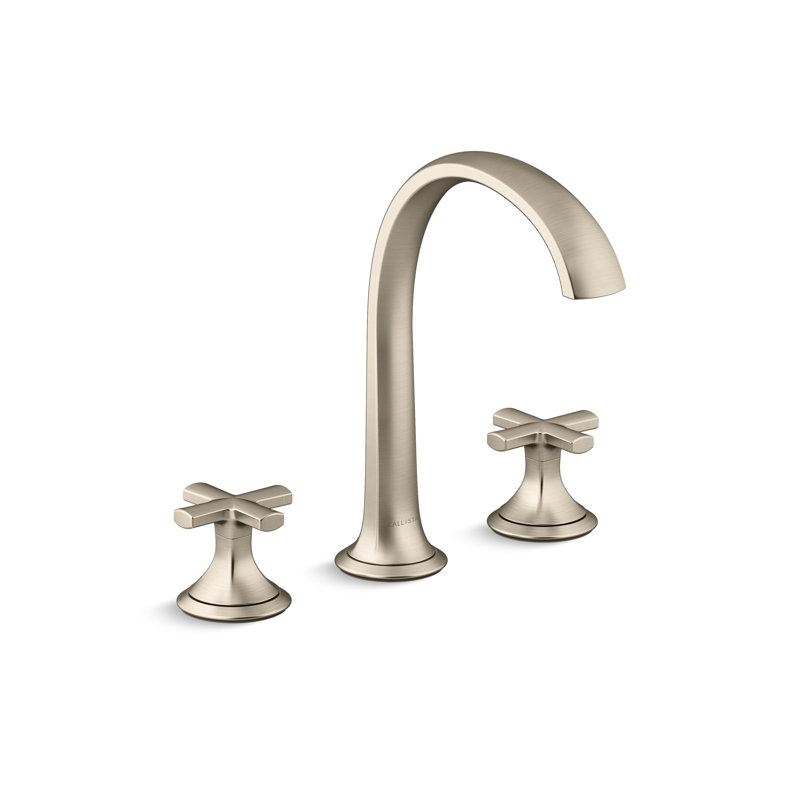 Script™ Sink Faucet, Arch Spout, Cross Handle, Brushed Bronze