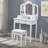 Devhan Make-up Vanity Table and Stool Set-1615348398