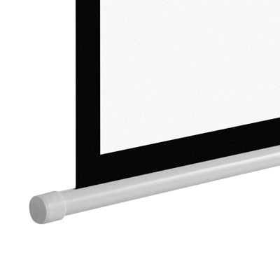 Motorized Projector Screen, 120 inch 4:3 1080 HD Electric Projector Screen, Wall Mounted Projection Dispaly Projector with Remote Control, Automatic Movie Screen for Family Home Office Theater