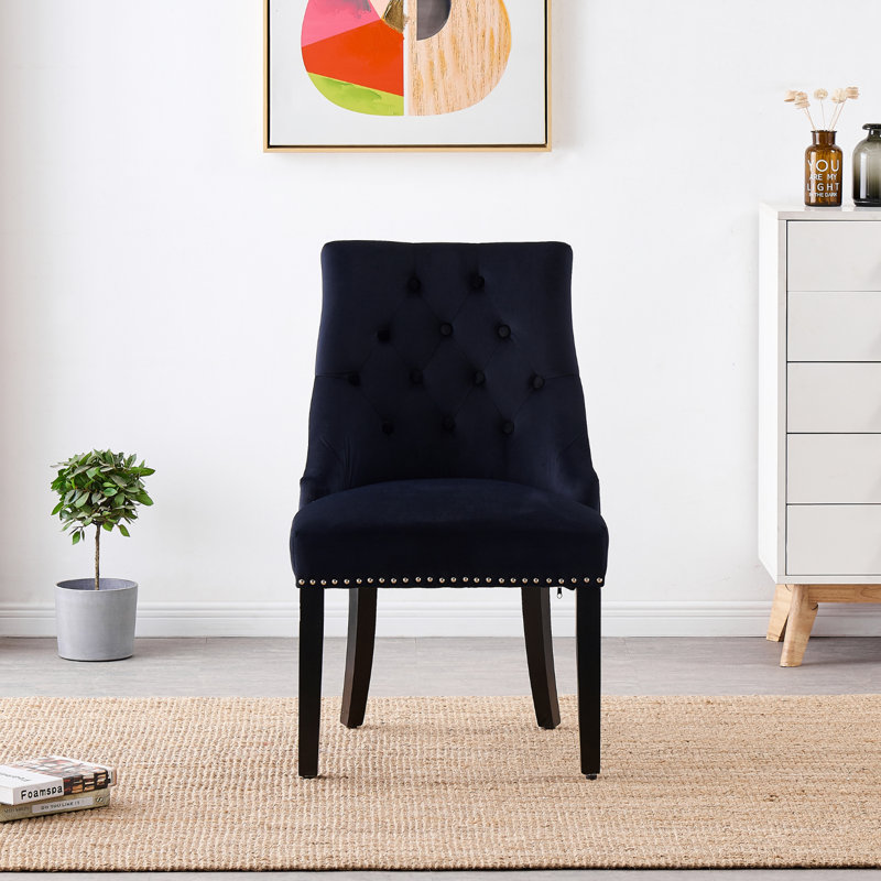 Paulus 4 Person Dining set - a Rectangular Extendable Dining Table with Metal Legs and a Set of 4 Quilted Ring Knocker Velvet Dining Chairs for Dining Room - Modern Dining Table Set