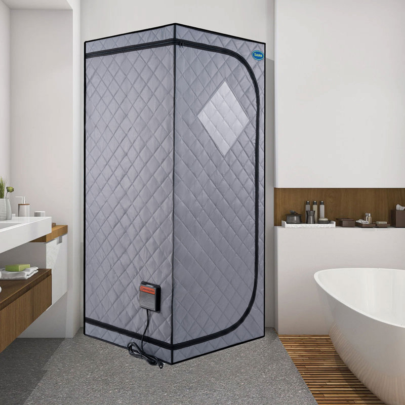 Holaki Portable Indoor Far Infrared Sauna Tent with Remote Control, Gray/Black